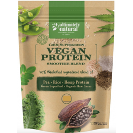 Ultimately Natural Choc Supergreens Vegan Protein 500g
